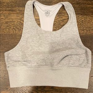 Alosoft grey sports Bra